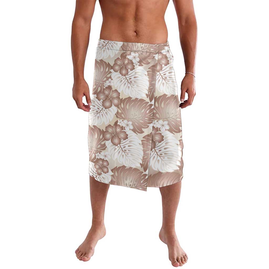 Mocha Mousse Aloha Hawaii Lavalava Monstera Hibiscus Plumeria Seamless Vibes LT14 Mocha Mousse - Polynesian Pride