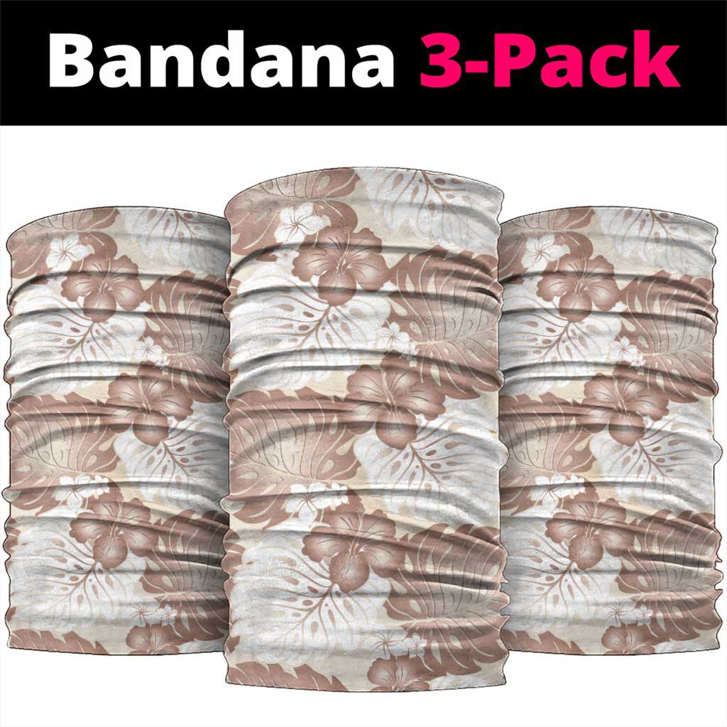 Mocha Mousse Aloha Hawaii Neck Gaiter Monstera Hibiscus Plumeria Seamless Vibes LT14 package One Size: 25*50cm Mocha Mousse - Polynesian Pride