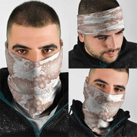 Mocha Mousse Aloha Hawaii Neck Gaiter Monstera Hibiscus Plumeria Seamless Vibes LT14 - Polynesian Pride