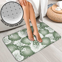 Sage Green Aloha Hawaii Bathroom Set Monstera Hibiscus Plumeria Seamless Vibes LT14 - Polynesian Pride