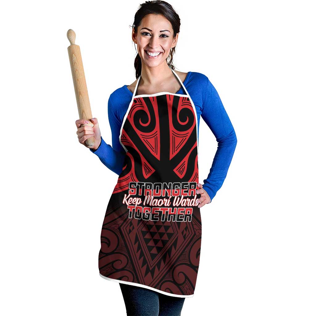 Keep Maori Wards New Zealand Apron Stronger Together Aotearoa Taniko LT14 - Polynesian Pride