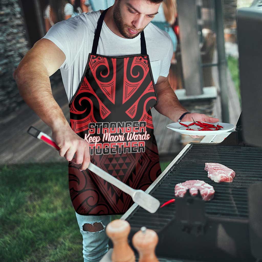 Keep Maori Wards New Zealand Apron Stronger Together Aotearoa Taniko LT14 - Polynesian Pride