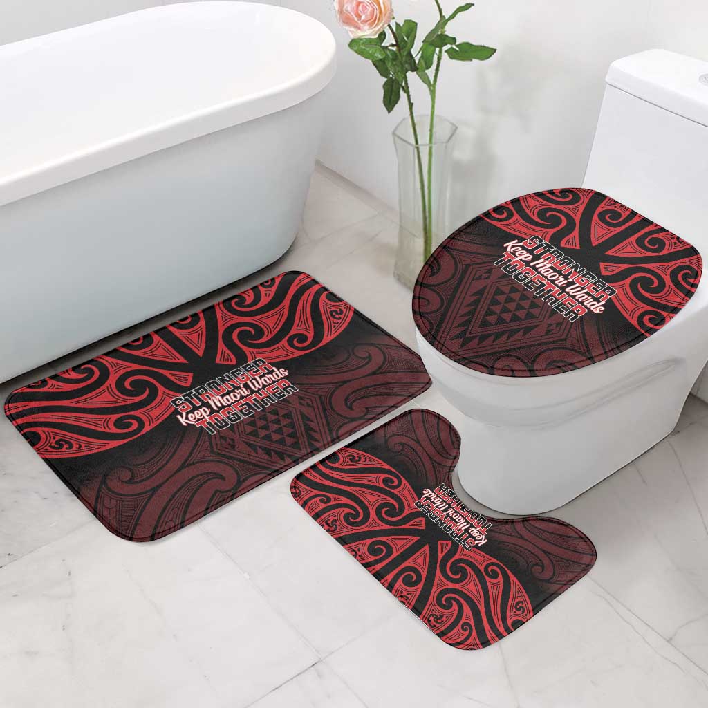 Keep Maori Wards New Zealand Bathroom Set Stronger Together Aotearoa Taniko LT14 - Polynesian Pride