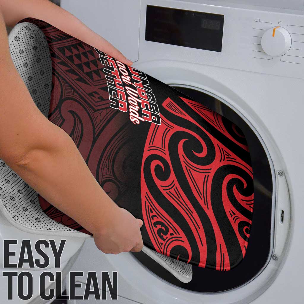 Keep Maori Wards New Zealand Bathroom Set Stronger Together Aotearoa Taniko LT14 - Polynesian Pride