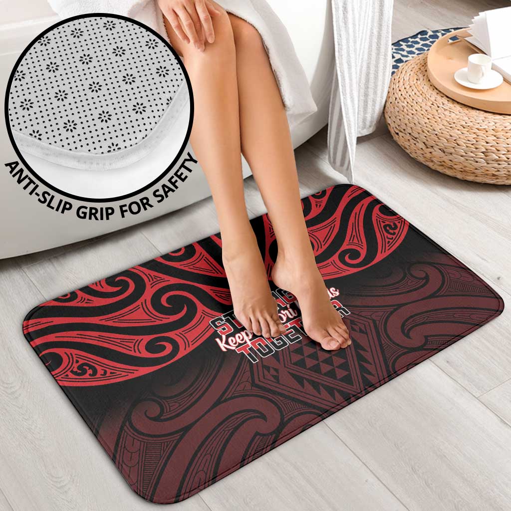 Keep Maori Wards New Zealand Bathroom Set Stronger Together Aotearoa Taniko LT14 - Polynesian Pride