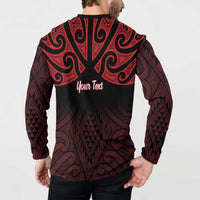 Personalised Keep Maori Wards New Zealand Button Sweatshirt Stronger Together Aotearoa Taniko LT14 - Polynesian Pride