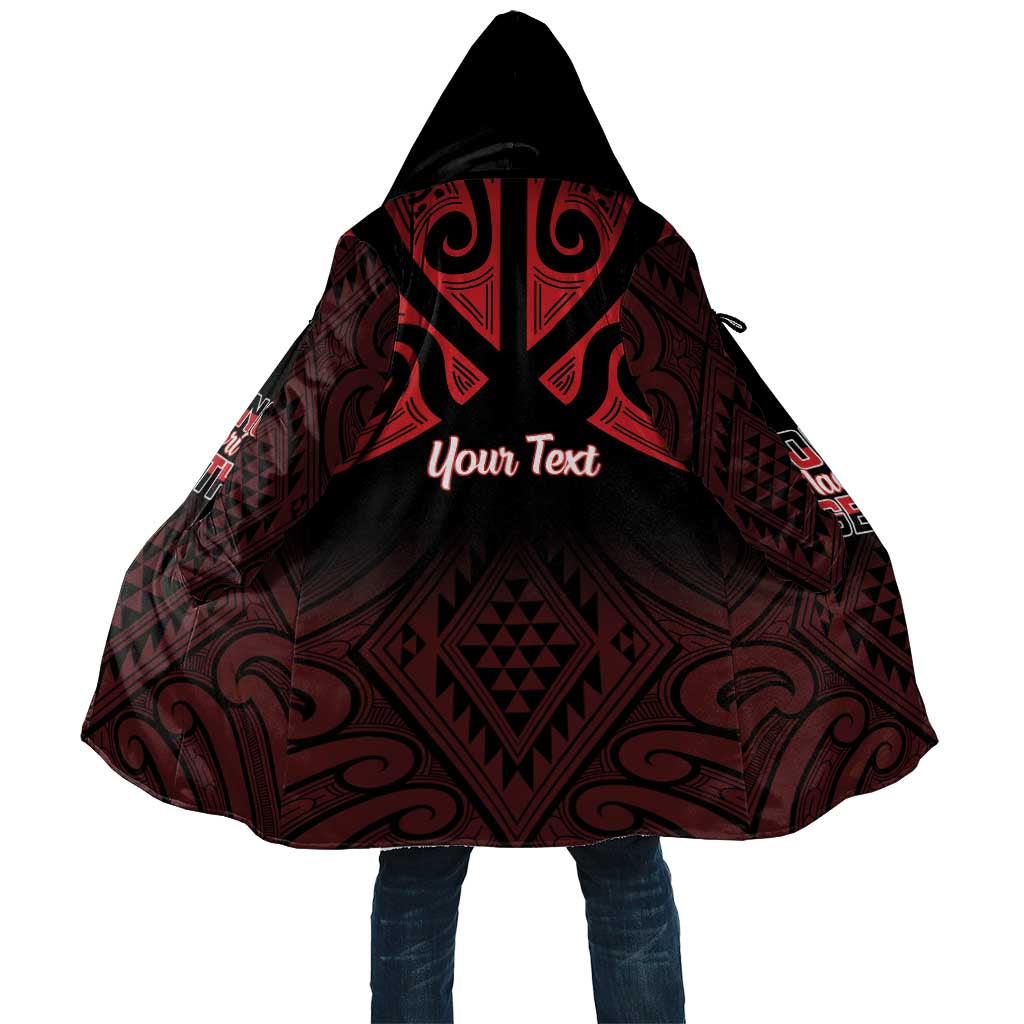 Personalised Keep Maori Wards New Zealand Cloak Stronger Together Aotearoa Taniko LT14 Unisex Black - Polynesian Pride