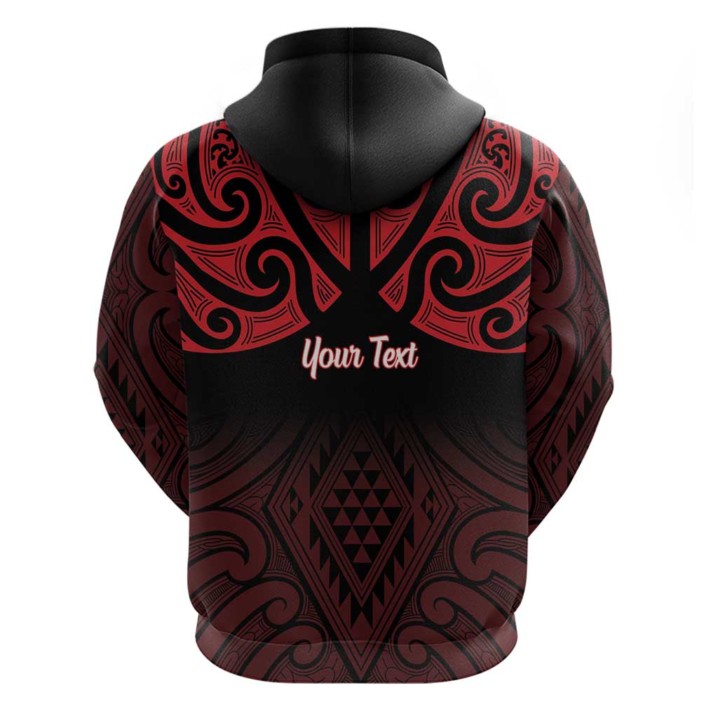 Personalised Keep Maori Wards New Zealand Hoodie Stronger Together Aotearoa Taniko LT14 - Polynesian Pride