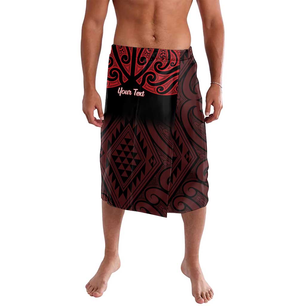 Personalised Keep Maori Wards New Zealand Lavalava Stronger Together Aotearoa Taniko LT14 Black - Polynesian Pride