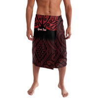 Personalised Keep Maori Wards New Zealand Lavalava Stronger Together Aotearoa Taniko LT14 Black - Polynesian Pride