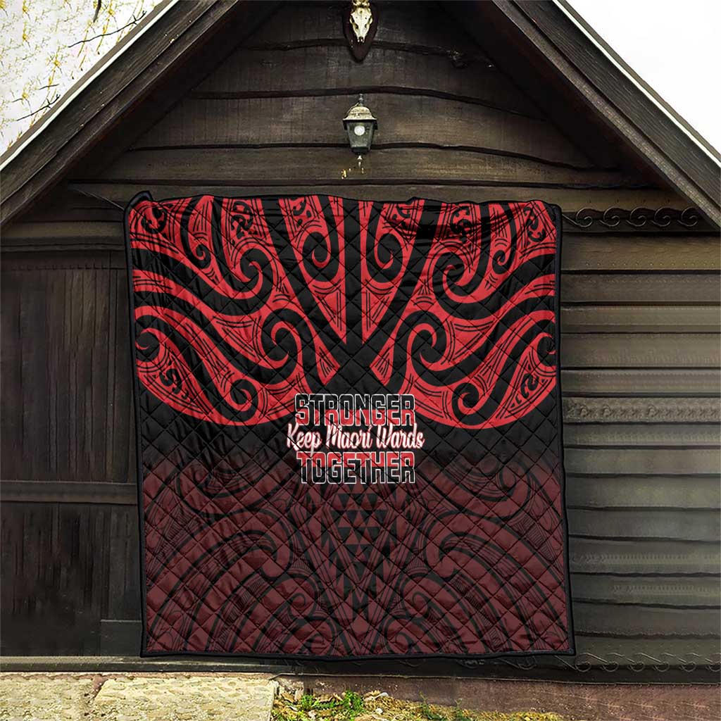 Keep Maori Wards New Zealand Quilt Stronger Together Aotearoa Taniko LT14 - Polynesian Pride