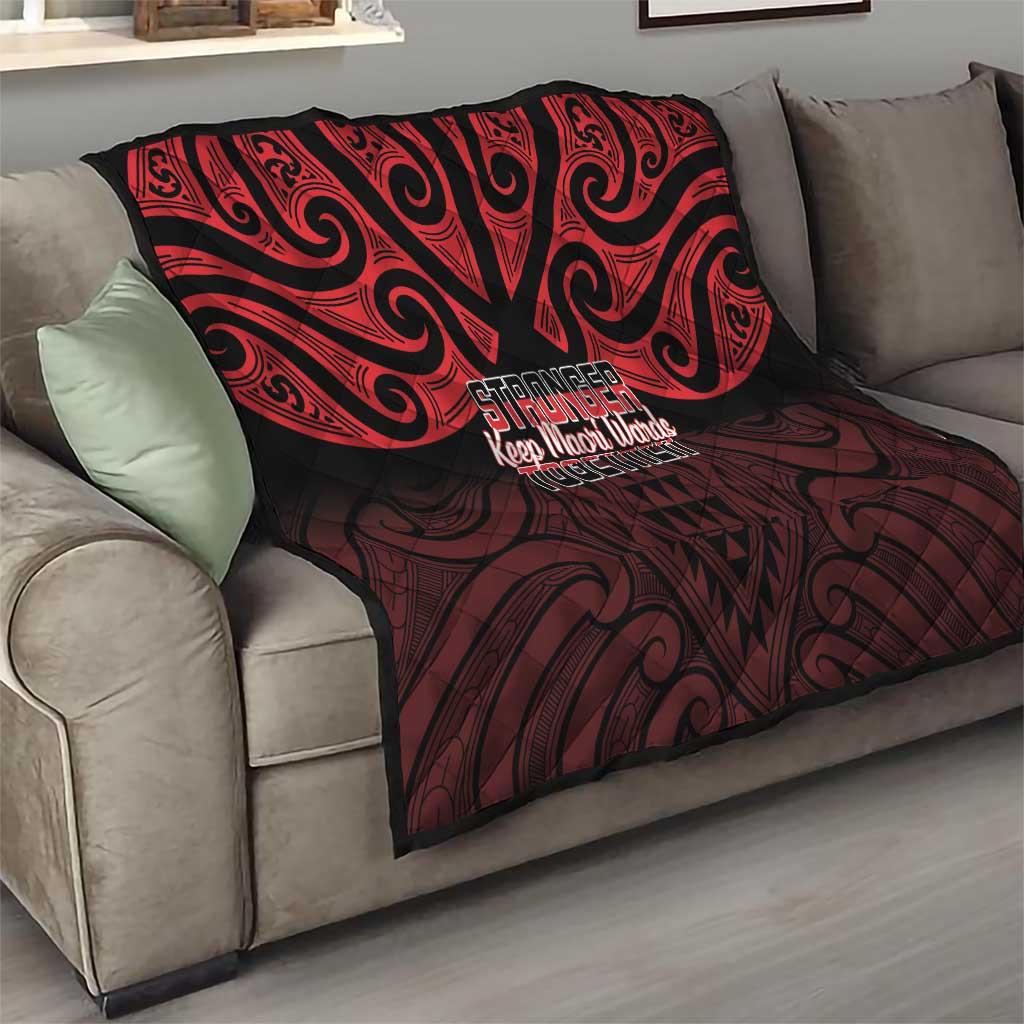 Keep Maori Wards New Zealand Quilt Stronger Together Aotearoa Taniko LT14 - Polynesian Pride
