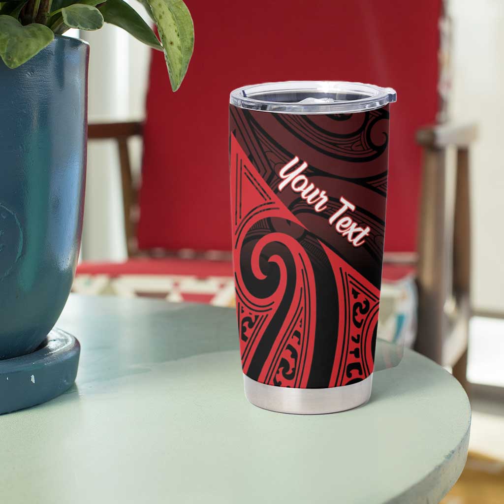 Personalised Keep Maori Wards New Zealand Tumbler Cup Stronger Together Aotearoa Taniko LT14 - Polynesian Pride