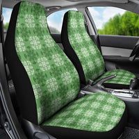 Green Hawaiian Quilt Car Seat Cover Hawaii Pineapple Monstera Palaka Motifs LT14 - Polynesian Pride