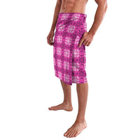 Pink Hawaiian Quilt Lavalava Hawaii Pineapple Monstera Palaka Motifs LT14 - Polynesian Pride