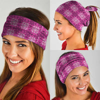 Pink Hawaiian Quilt Neck Gaiter Hawaii Pineapple Monstera Palaka Motifs LT14 - Polynesian Pride