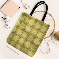Yellow Hawaiian Quilt Tote Bag Hawaii Pineapple Monstera Palaka Motifs LT14 Black Strap One Size Yellow - Polynesian Pride