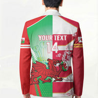 Japan and Wales Rugby Custom Blazer Brave Blossoms Welsh Dragon Together LT14 - Polynesian Pride