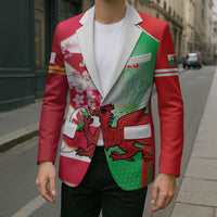 Japan and Wales Rugby Custom Blazer Brave Blossoms Welsh Dragon Together LT14 - Polynesian Pride