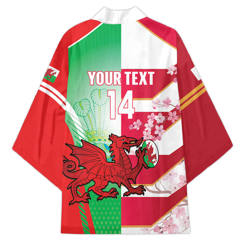 Japan and Wales Rugby Custom Kimono Brave Blossoms Welsh Dragon Together
