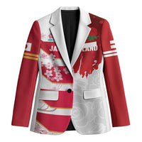 Japan and England Rugby Custom Blazer Brave Blossoms Red Roses Together