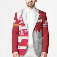 Japan and England Rugby Custom Blazer Brave Blossoms Red Roses Together
