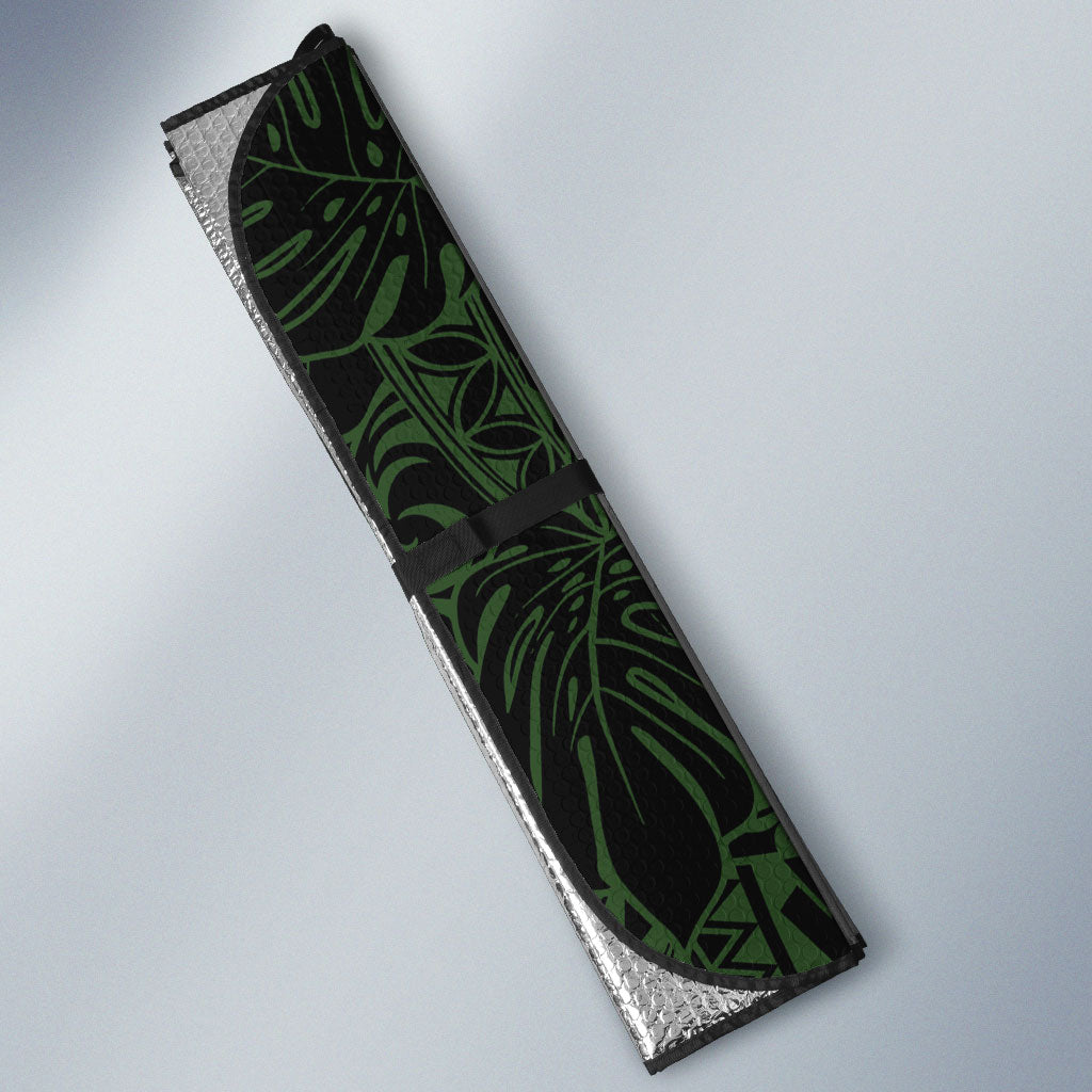 Personalized Hawaii Akohekohe Ohia Lehua Auto Sun Shade Crested Honeycreeper Kakau Hawaiian Pattern