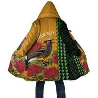 Personalized Hawaii Akohekohe Ohia Lehua Cloak Crested Honeycreeper Kakau Hawaiian Pattern LT14 Unisex Orange - Polynesian Pride