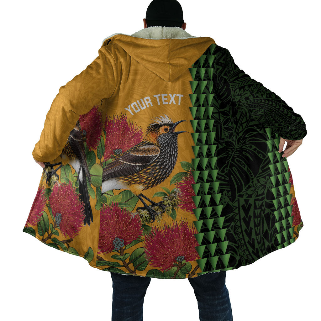 Personalized Hawaii Akohekohe Ohia Lehua Cloak Crested Honeycreeper Kakau Hawaiian Pattern LT14 - Polynesian Pride