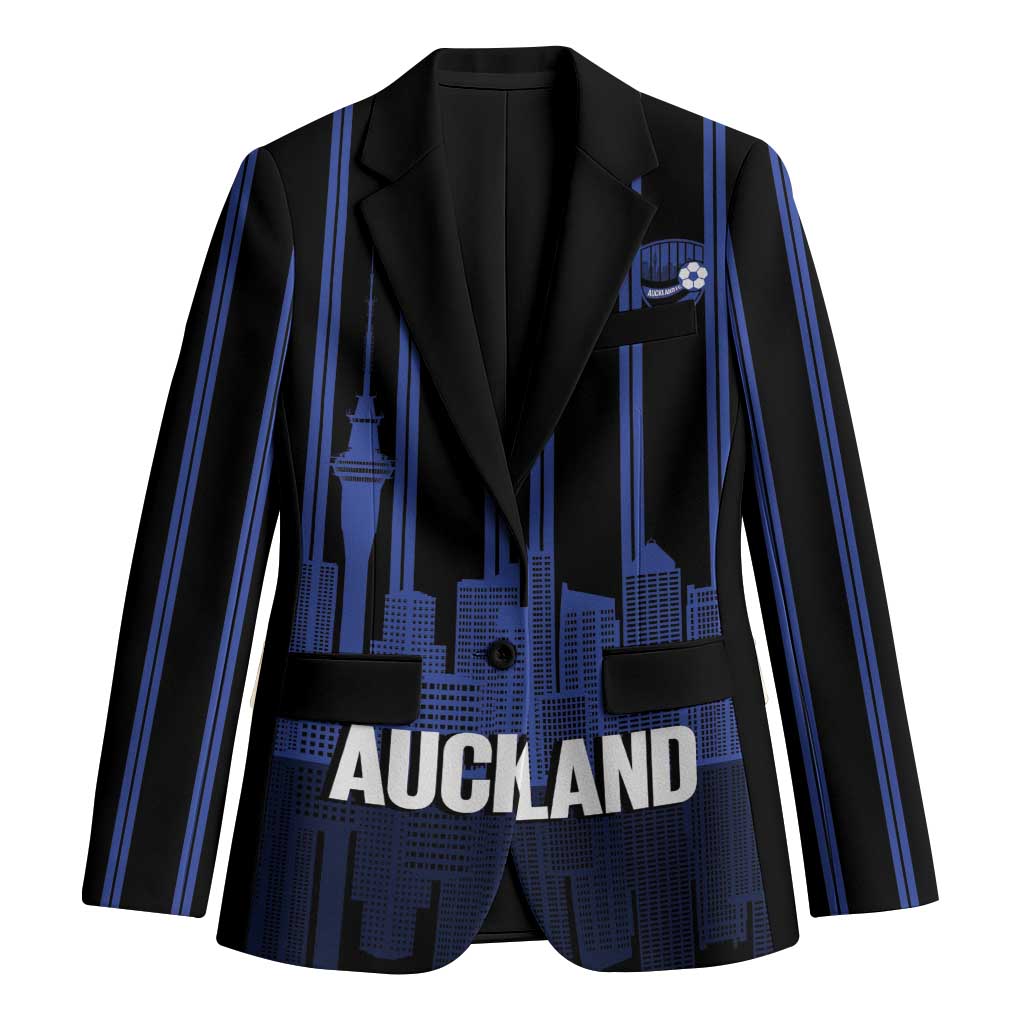 New Zealand Auckland Football Custom Blazer Go City of Sails Est 2025 LT14 Unisex Black - Polynesian Pride