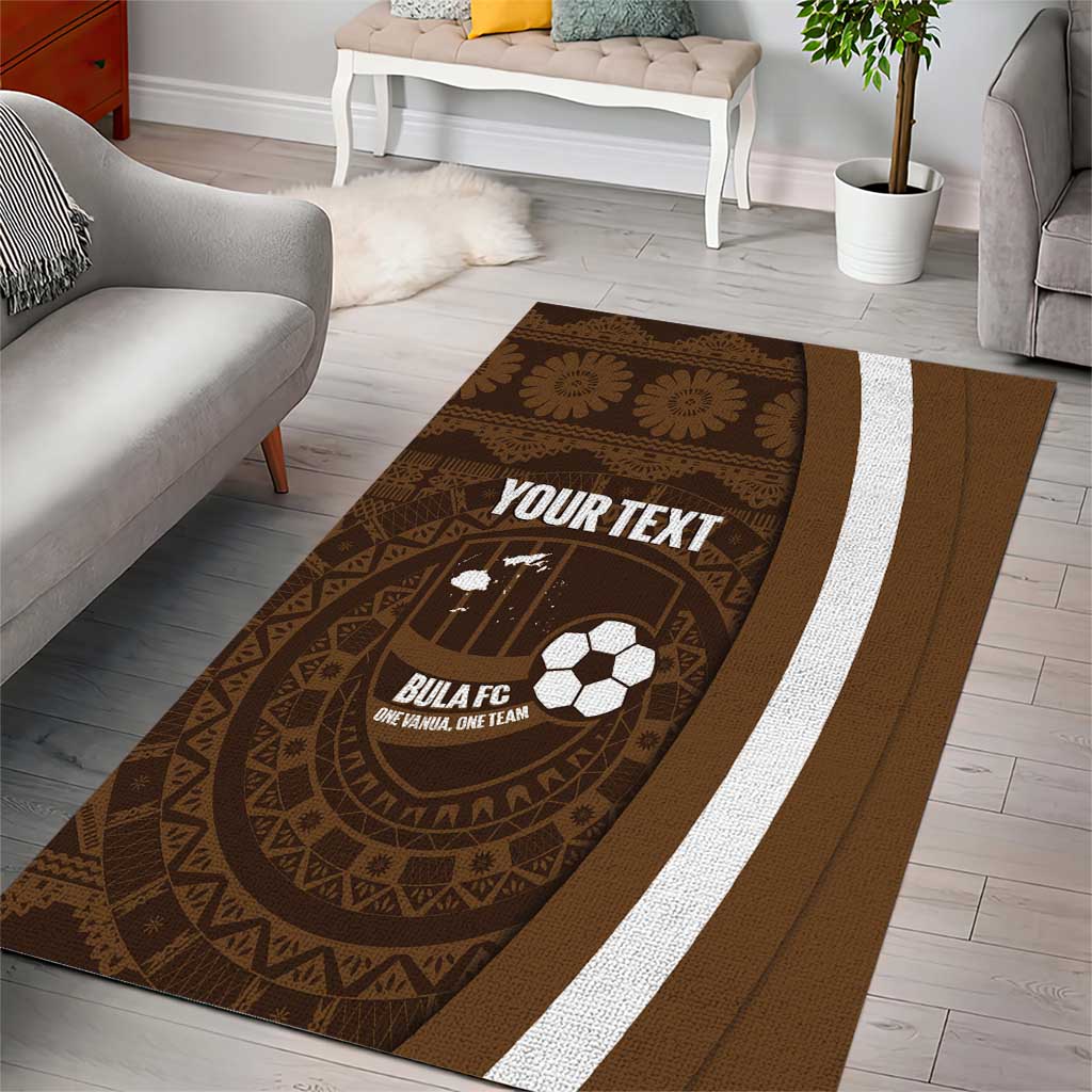 Bula Fiji Football Custom Area Rug One Vanua One Team Tapa Pattern LT14 - Polynesian Pride