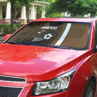 Bula Fiji Football Custom Auto Sun Shade One Vanua One Team Tapa Pattern LT14 - Polynesian Pride