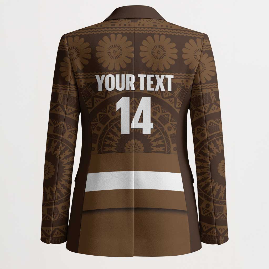 Bula Fiji Football Custom Blazer One Vanua One Team Tapa Pattern LT14 - Polynesian Pride