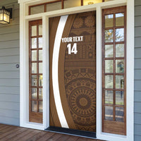 Bula Fiji Football Custom Door Cover One Vanua One Team Tapa Pattern LT14 - Polynesian Pride