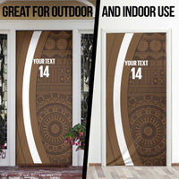 Bula Fiji Football Custom Door Cover One Vanua One Team Tapa Pattern LT14 - Polynesian Pride