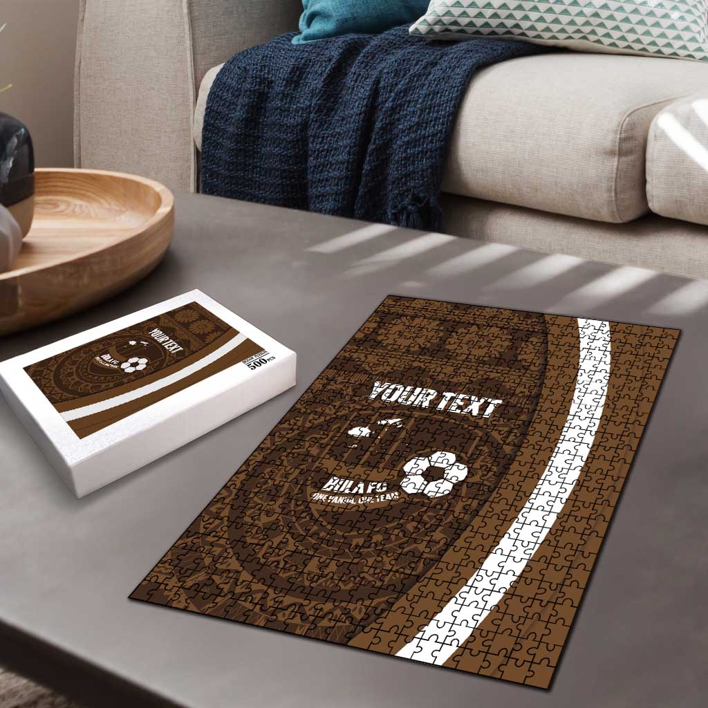 Bula Fiji Football Custom Puzzle One Vanua One Team Tapa Pattern LT14 - Polynesian Pride
