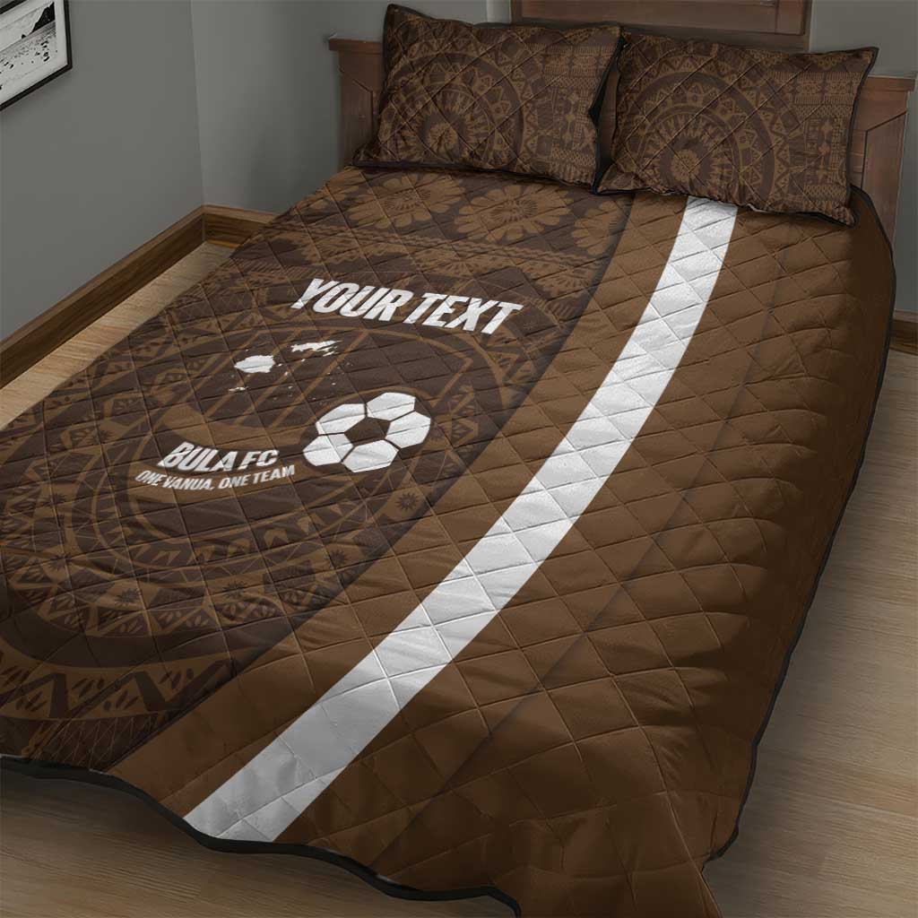 Bula Fiji Football Custom Quilt Bed Set One Vanua One Team Tapa Pattern LT14 - Polynesian Pride