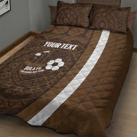Bula Fiji Football Custom Quilt Bed Set One Vanua One Team Tapa Pattern LT14 - Polynesian Pride