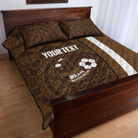 Bula Fiji Football Custom Quilt Bed Set One Vanua One Team Tapa Pattern LT14 - Polynesian Pride