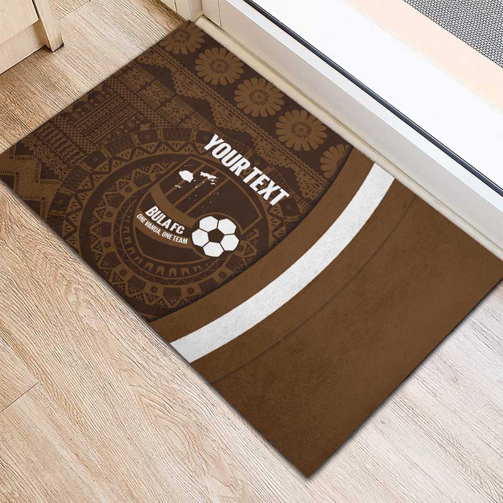 Bula Fiji Football Custom Rubber Doormat One Vanua One Team Tapa Pattern LT14 - Polynesian Pride