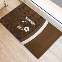 Bula Fiji Football Custom Rubber Doormat One Vanua One Team Tapa Pattern LT14 - Polynesian Pride
