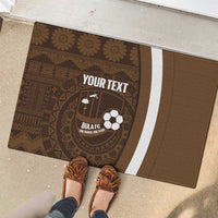 Bula Fiji Football Custom Rubber Doormat One Vanua One Team Tapa Pattern LT14 - Polynesian Pride