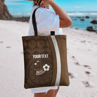 Bula Fiji Football Custom Tote Bag One Vanua One Team Tapa Pattern LT14 - Polynesian Pride