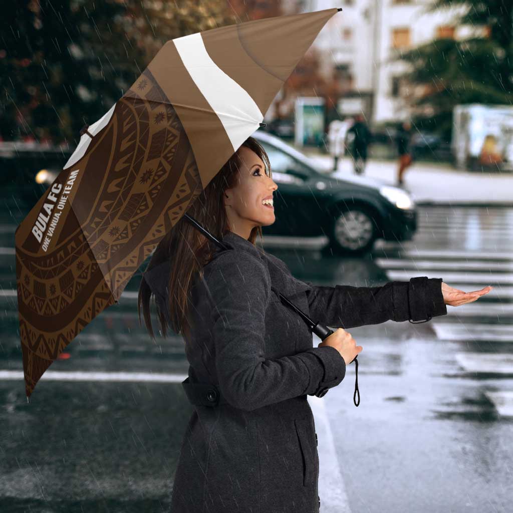 Bula Fiji Football Custom Umbrella One Vanua One Team Tapa Pattern LT14 - Polynesian Pride