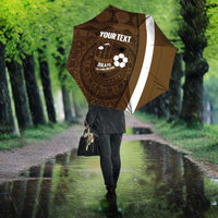 Bula Fiji Football Custom Umbrella One Vanua One Team Tapa Pattern LT14 - Polynesian Pride
