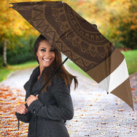 Bula Fiji Football Custom Umbrella One Vanua One Team Tapa Pattern LT14 - Polynesian Pride