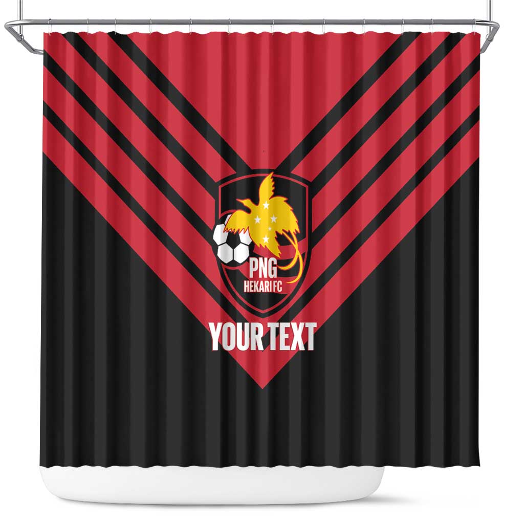 Hekari Papua New Guinea Football Custom Shower Curtain Go PNG Red Army LT14 Red - Polynesian Pride