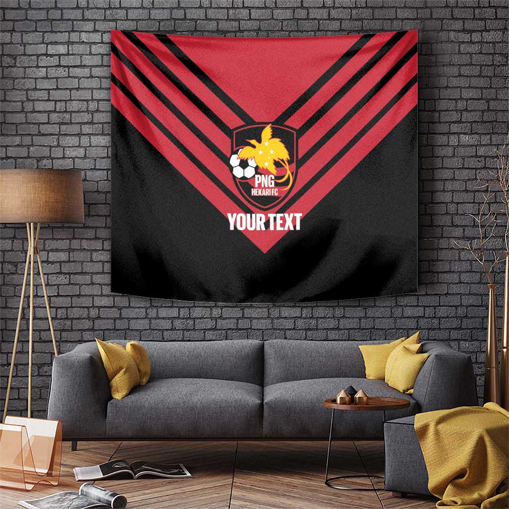 Hekari Papua New Guinea Football Custom Tapestry Go PNG Red Army LT14 Red - Polynesian Pride