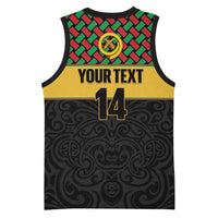 Vanuatu Football Custom Basketball Jersey Go Chiefs Basket-weave Pattern LT14 - Polynesian Pride