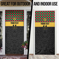 Vanuatu Football Custom Door Cover Go Chiefs Basket-weave Pattern LT14 - Polynesian Pride